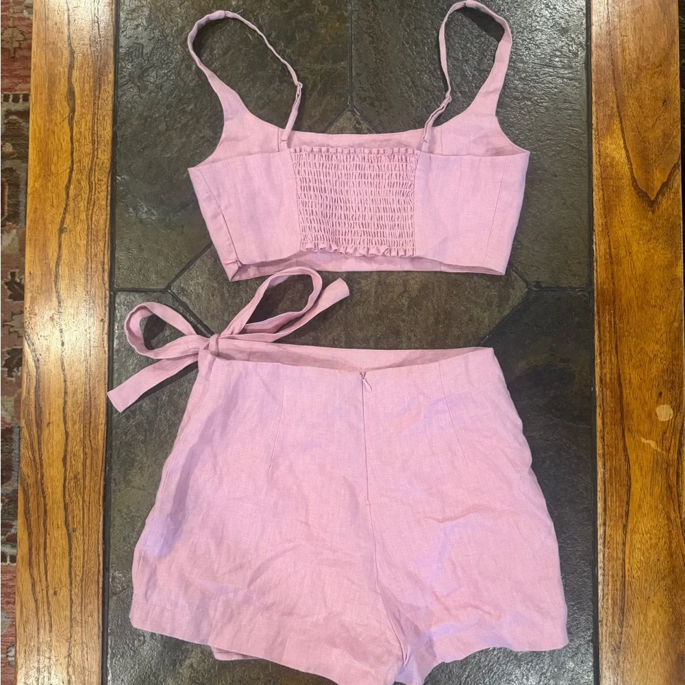 Reformation France Linen Two Piece Set